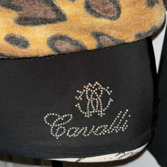 Vintage Y2K Roberto Cavalli Cheetah Embellished Women’s Shirt - Picture 4 of 10